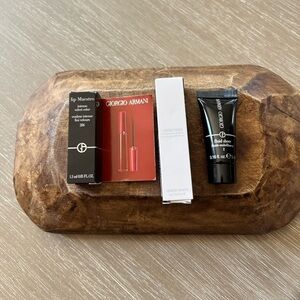 Giorgio Armani 3 Piece Set | Lip Maestro 206 | Eye Treatment | Fluid Sheer Mini
